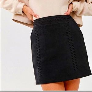 🖤Forever 21 Black Suede Mini Skirt